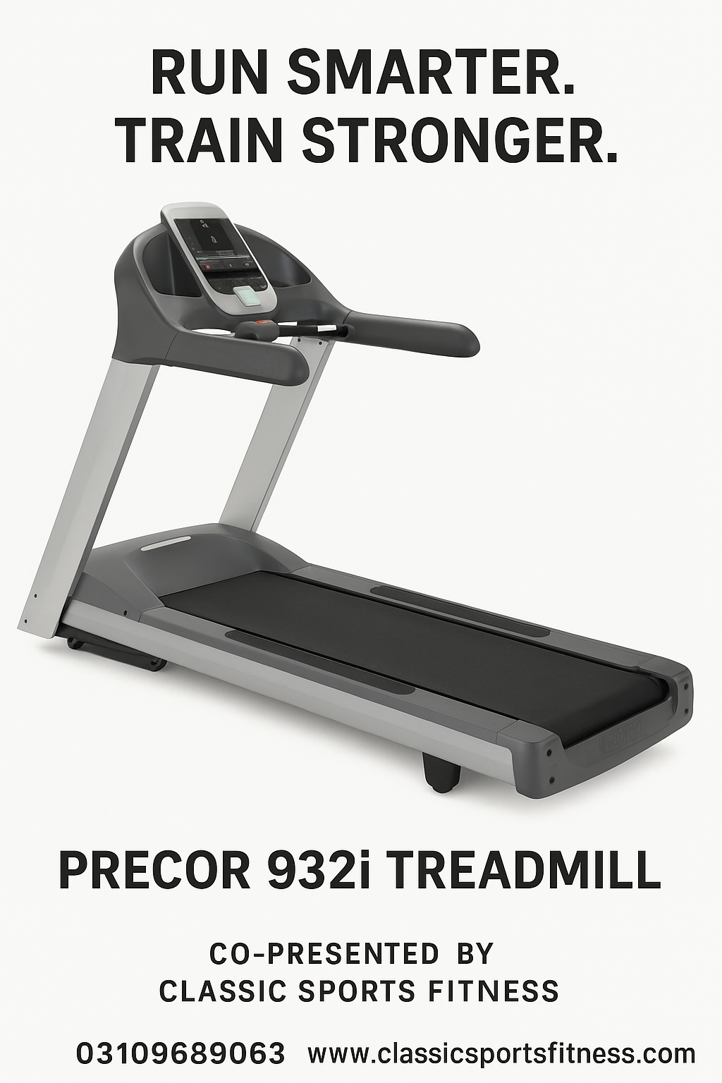 ???? Precor 932i Treadmill – AI Smart Fitness